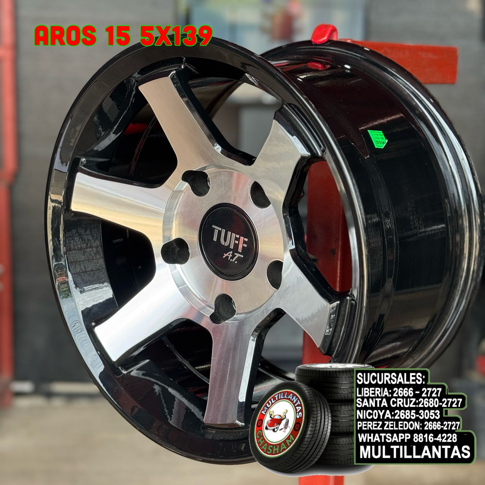AROS # 15X8 5X139.7 ET0 BMF WH5300